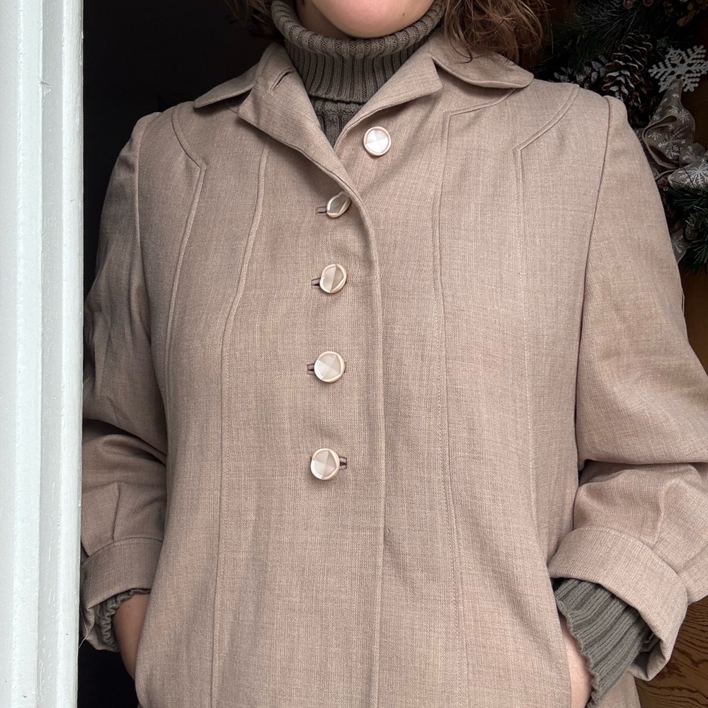 VINTAGE Betty Rose Women’s Coat Cream Size Small/Medium